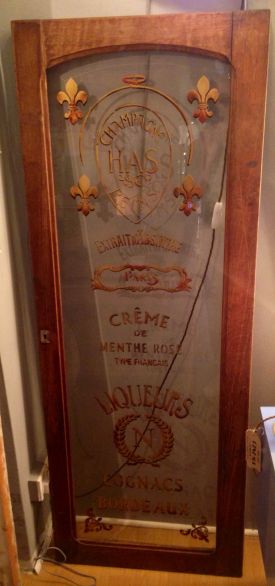 Vintage gilt signwritten window
