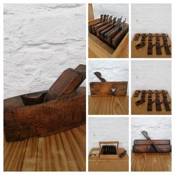 Vintage Hardwood Carpenters Wood Working Planes