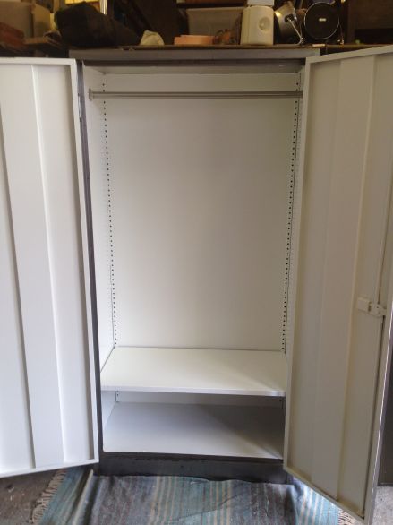 Vintage Industrial 1940s Polished Wardrobe