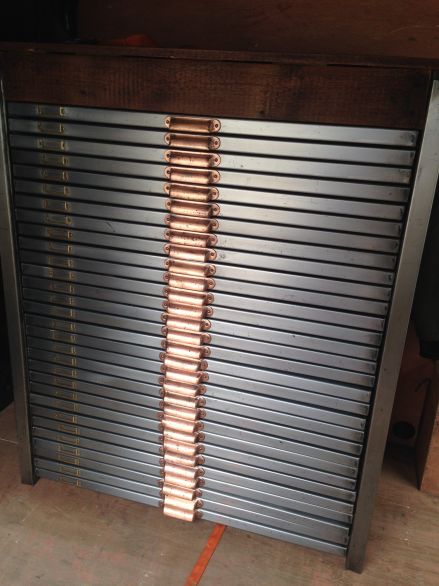 Vintage Industrial Polished Printers Drawers with Reclaimed Wood Top