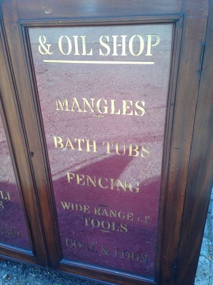 Vintage Mahogany Display Cabinet with Lights