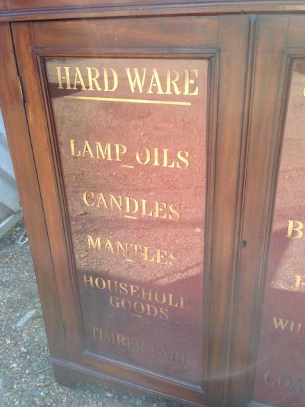 Vintage Mahogany Display Cabinet with Lights
