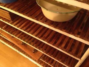 Vintage Metal Belgian Bakers Trolley