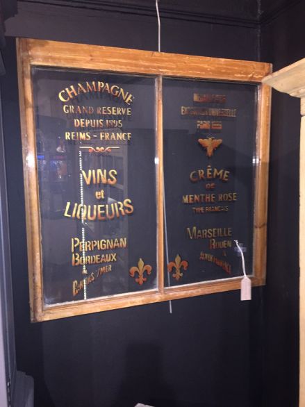 Vintage sign written Champagne