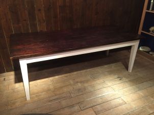 Wood dining table