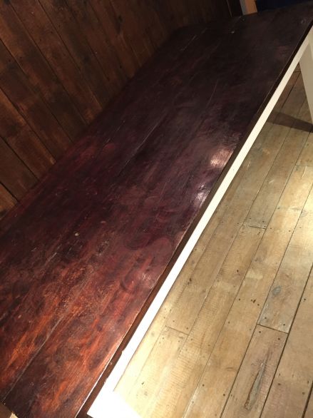 Wood dining table