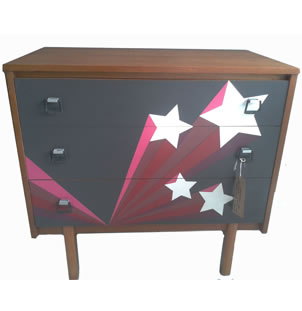 Upcycled 'Ziggy' Chest of Drawers